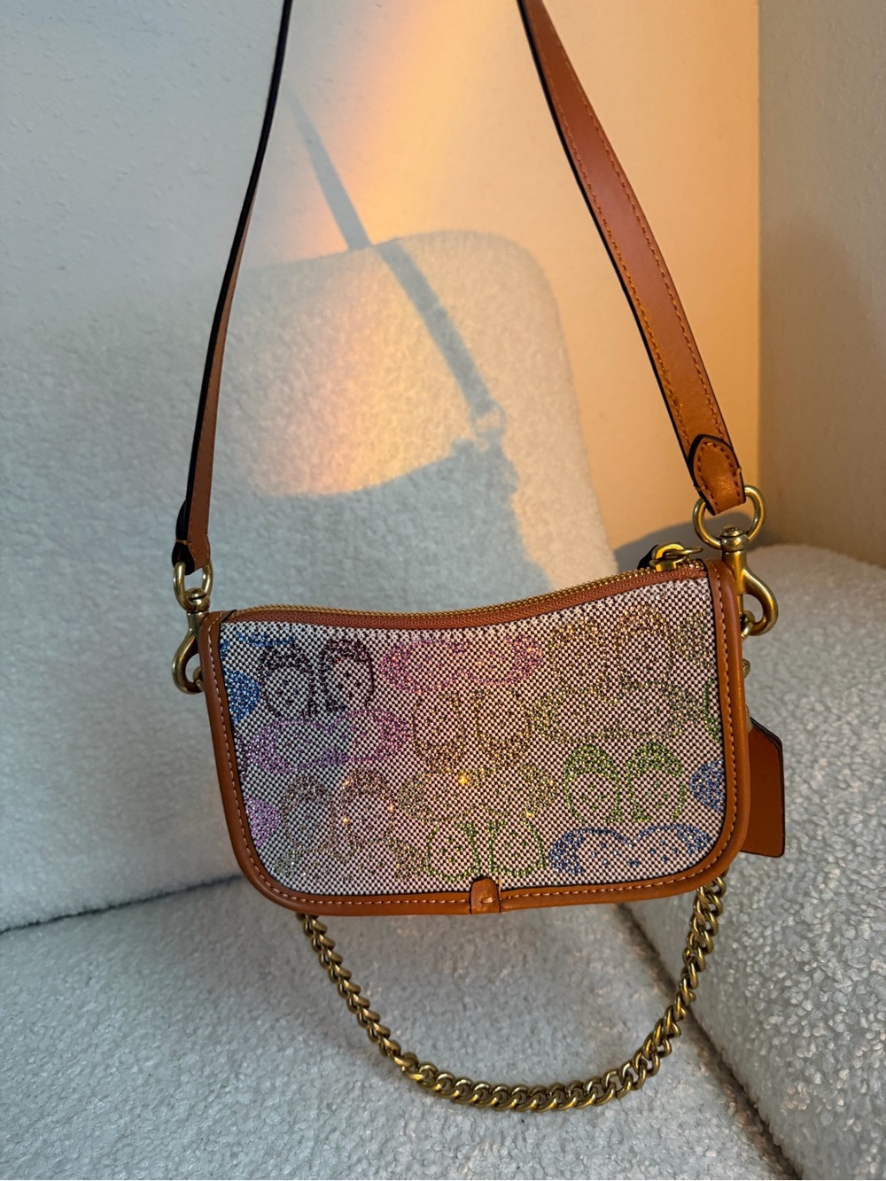 Coach Rainbow Crystal Swinger Mini